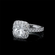 3.00 carat diamond emgagement ring for women white gold