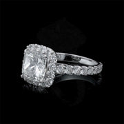 3.00 carat halo diamond ring for women