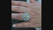 Jane: Diamante amarillo fantasía de 1.14 quilates - GIA, anillo de diamantes marquesa natural de 3.43 quilates DF VS