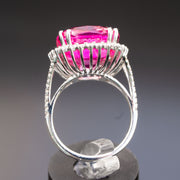 pink statement ring