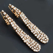 Vintage drop diamond ring gold for women 