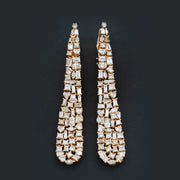 drop diamond earrings for women gold and diamond