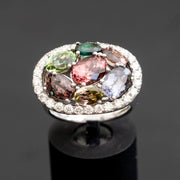 Félice - Bague tourmaline couleur naturelle avec diamants naturels 1.03 carat