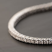 Stella - 3.00 carat round natural diamond Bracelet Color D F  Clarity VVS VS