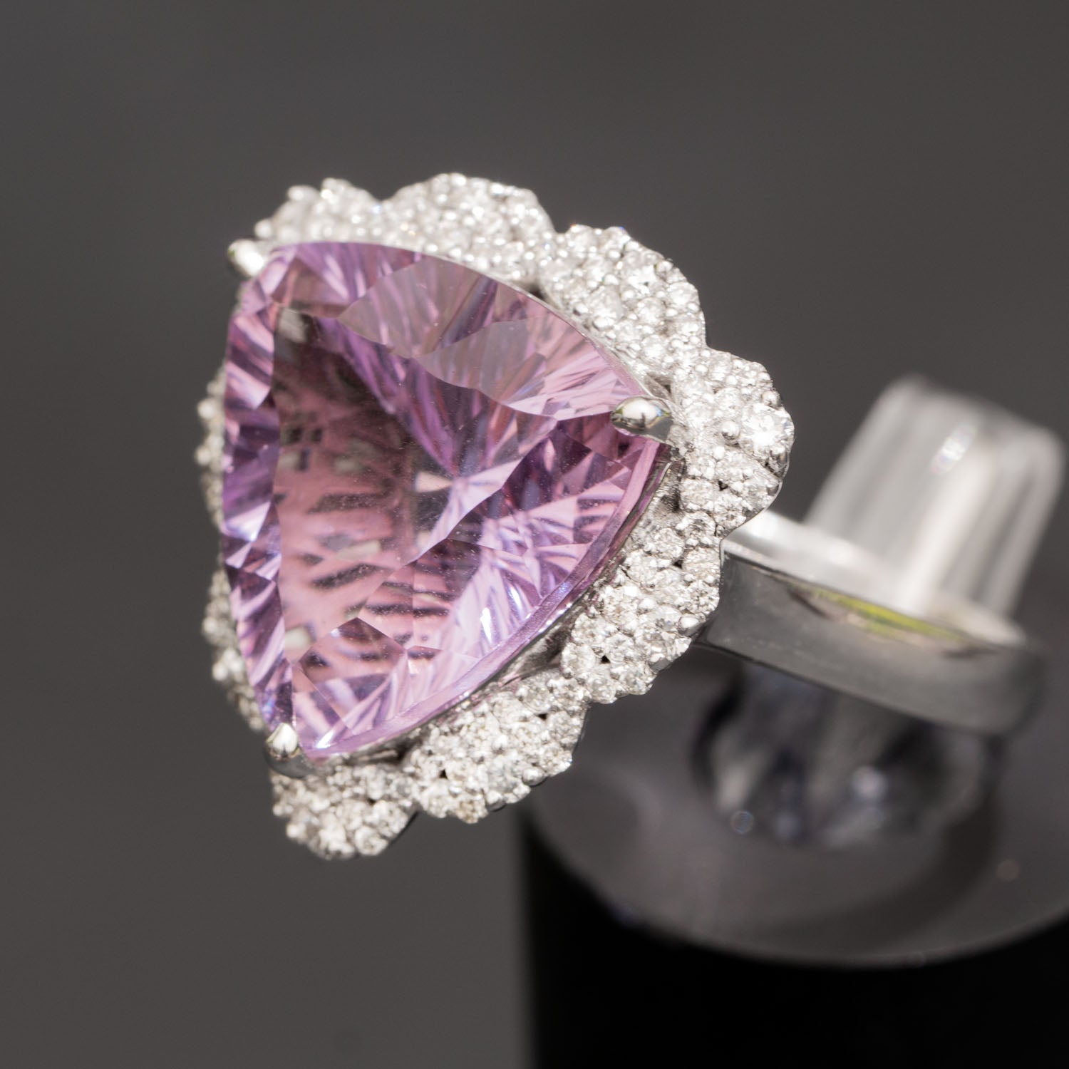 Lavender Spinel Ring; Natural Untreated Vietnam Purple Spinel | Mark Oliver  Gems