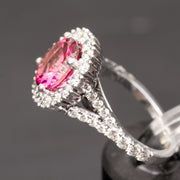 anillo de topacio rosa para ella