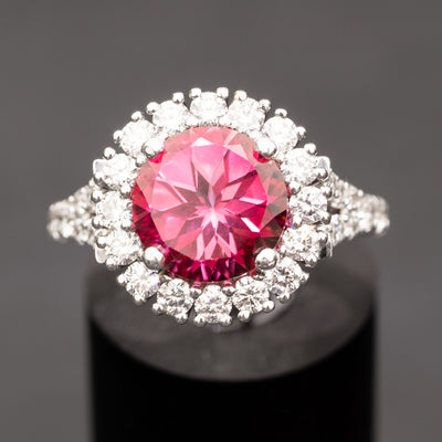pink topaz ring