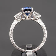 Aline - 2.50 carat natural sapphire ring with 0.80 carat natural diamonds
