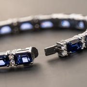 luxury sapphire bracelet with diamond