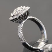 Fleur  - 1.61 carat natural diamond ring E VS