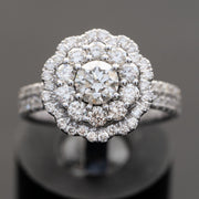 Fleur - anillo de diamantes naturales de 1.61 quilates E VS
