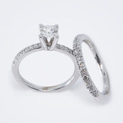 Romi - anillo de diamantes naturales de 1.38 quilates Color F Clarity SI2