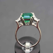 3.68 carat natural emerald ring