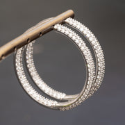hoop earrings with diamond