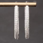 luxury hoop diamond earrings