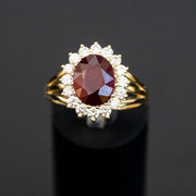 Phoenix - anillo de rubí natural de 3.40 quilates con diamantes naturales de 0.77 quilates