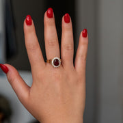 Phoenix - 3.40 carat natural ruby ring with 0.77 carat natural diamonds