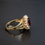 Phoenix - 3.40 carat natural ruby ring with 0.77 carat natural diamonds