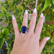 natural sapphire ring white gold 