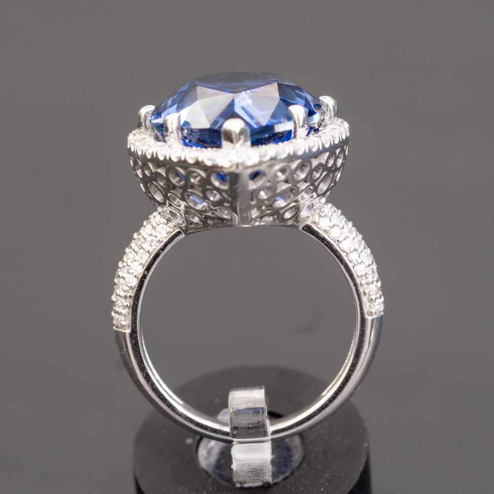 pear shape sapphire statement ring