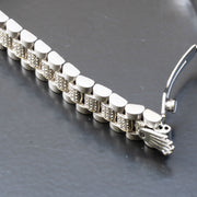 white gold diamond bracelet for men