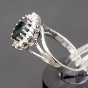 Denise - 2.11 carat natural bi color sapphire ring with 0.42 carat natural diamonds