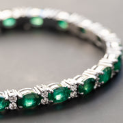 luxury emerald diamond bracelet