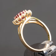 Amedea - 1.75 carat natural ruby ring with 0.47 carat natural diamonds