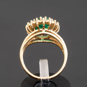 Artemis - 2.54 carat natural emerald ring with 0.68 carat natural diamonds