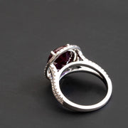 Alexa - 6.00 ct oval sapphire Alexandrite ring with 1.00 carat natural diamonds