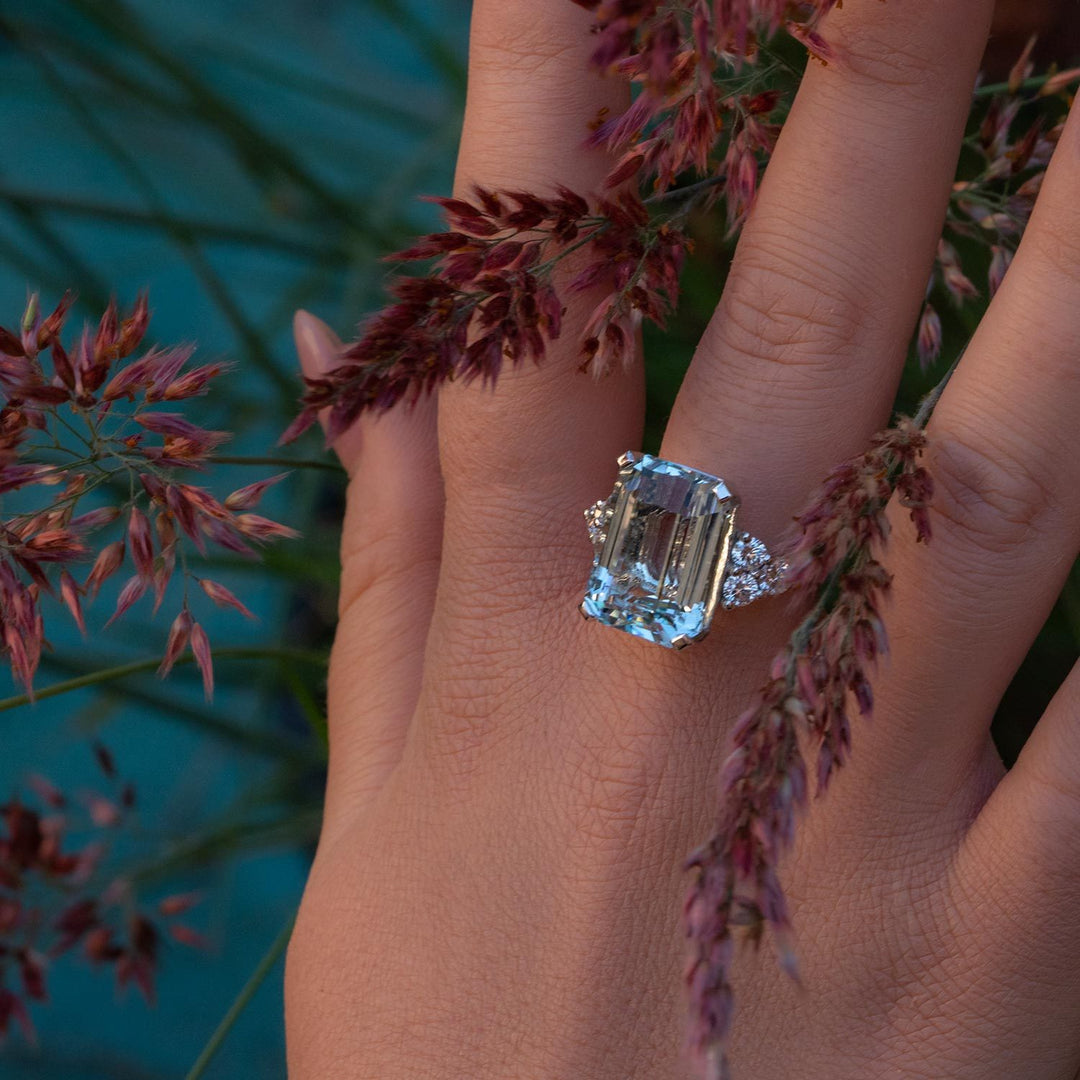 Engagement Ring Anillo Princesa Diana Pink Morganite Engagement