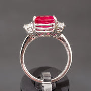 Gianna - 6.02 carat natural ruby Ring with 0.92 carat Diamond