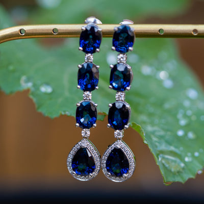 drop sapphire earrings 