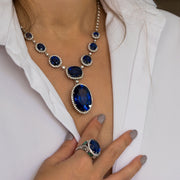 sapphire statement necklace for her