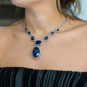 sapphire statement necklace for women