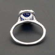 Elena - 1.80 carat sapphire ring with 0.40 carat natural diamonds