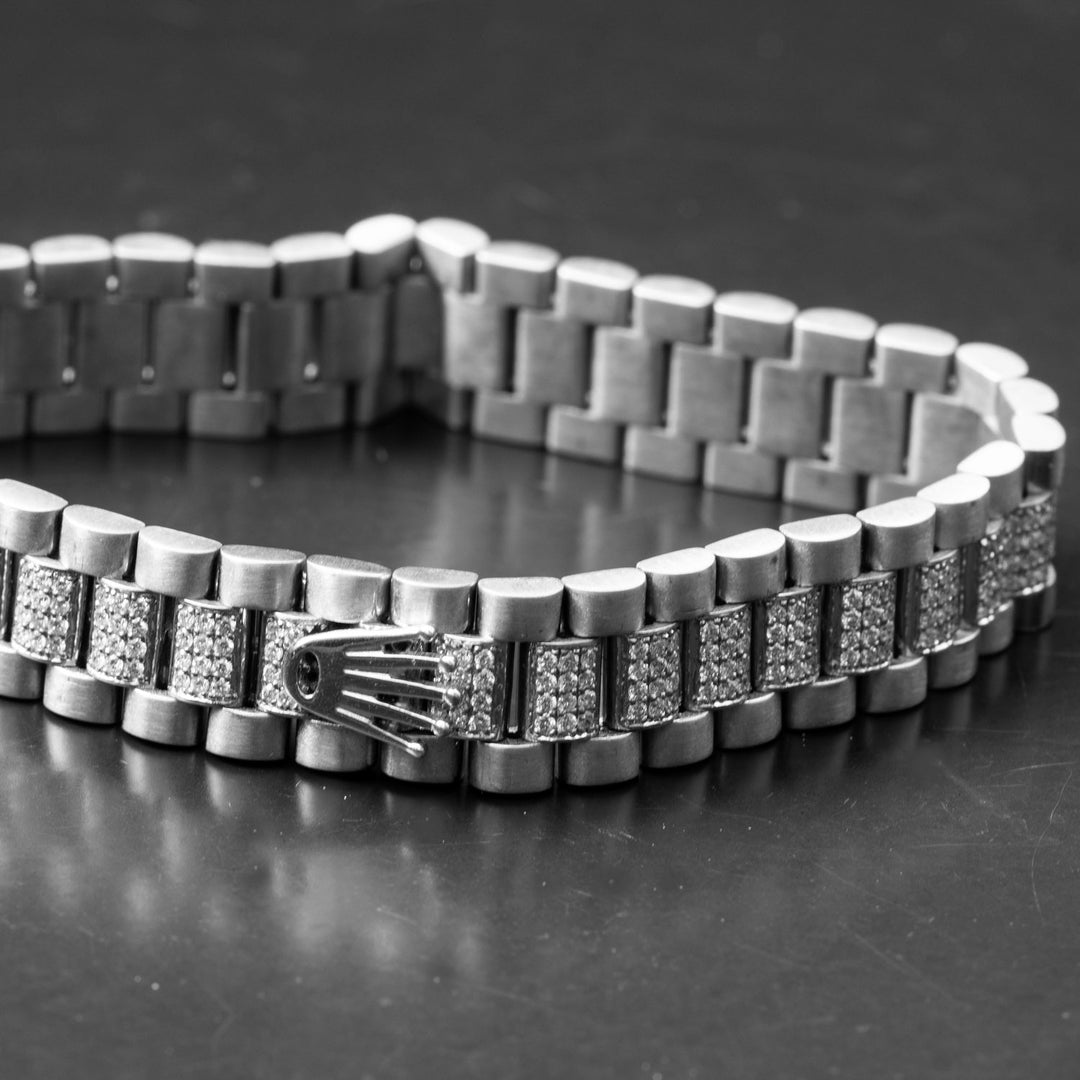 Diamond Bracelet for Mens Rolex style diamond bracelet – Lilo Diamonds