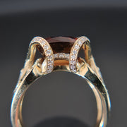 Noa - 7.20 carat Tourmaline ring, 1.07 carat natural diamonds 18K Yellow Gold