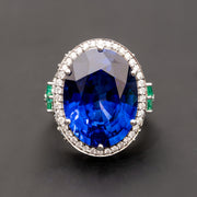 vintage sapphire statement ring for women
